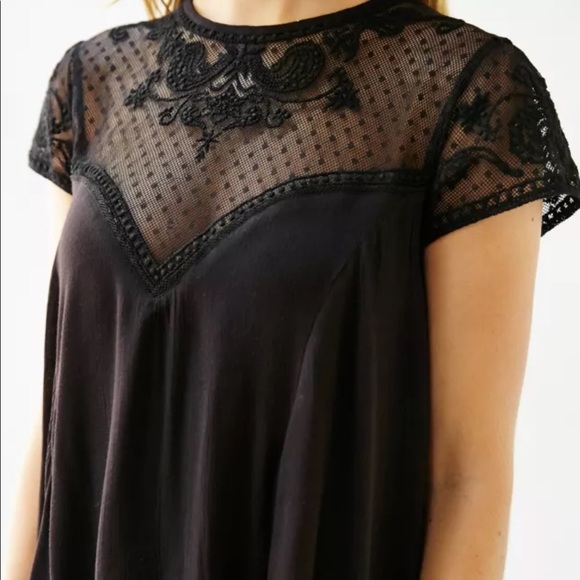 Urban Outfitters Kimchi Blue Lily Embellished Trapeze Dress in Ivory - Picture 5 of 16